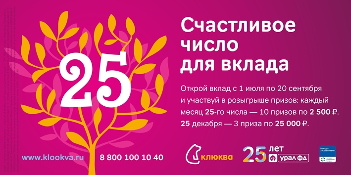 «Клюква» объявляет акцию «Счастливое число»